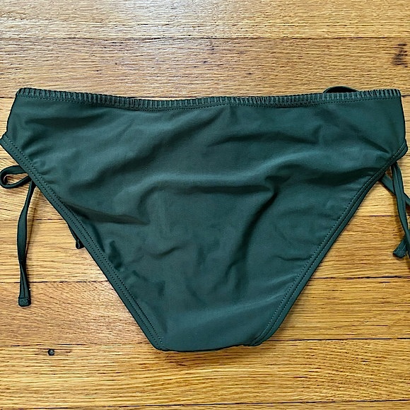 NWT Target Xhilaration Olive Keyhole Side Tie String Bikini Swim Bottoms - Picture 6 of 13
